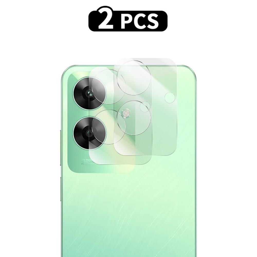 

RURIHAI 2Pcs For Realme C61 4G Camera Lens Protector 0.2mm 2.5D Arc Edge Rear Lens Film Type A