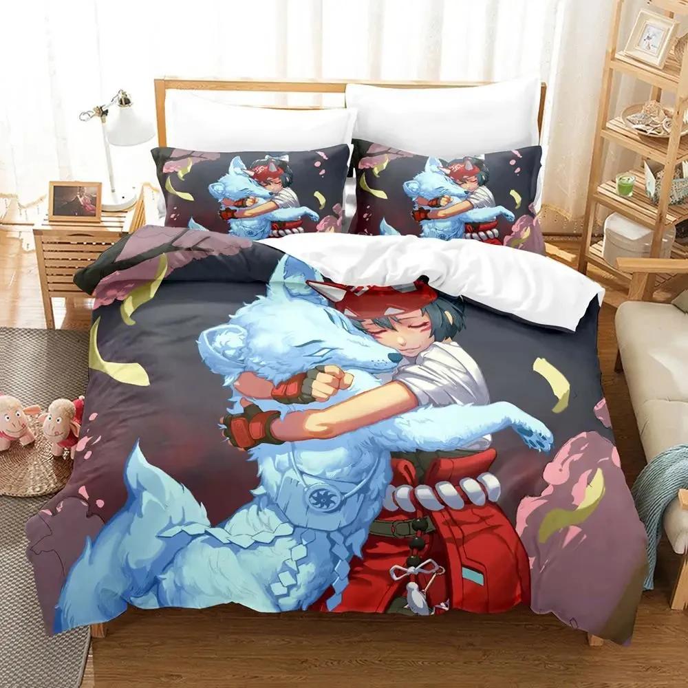 Comforter Game Overwatch Kiriko Heads Bedding Set Boys Girls Twin Queen Size Bed Kids Adult Home Textileextile