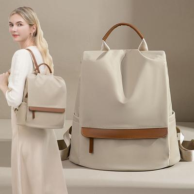 Korean Version of Anti Theft Backpack for Women  New Fashionable and Versatile Backpack  Personalized Waterproof Oxford Cloth Student Schoolbag Trend