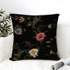 Classic AAllsaints Floral Pillow Case Cotton Linen Fabric Square Zipper Pillowcase Home Decorative Living Room