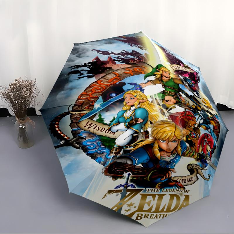1pc Game Zelda Umbrella, Sun Protection, And UV Shielding. It Has Eight Sturdy Ribs for Outdoor Use And Perfect As a Holiday Gift