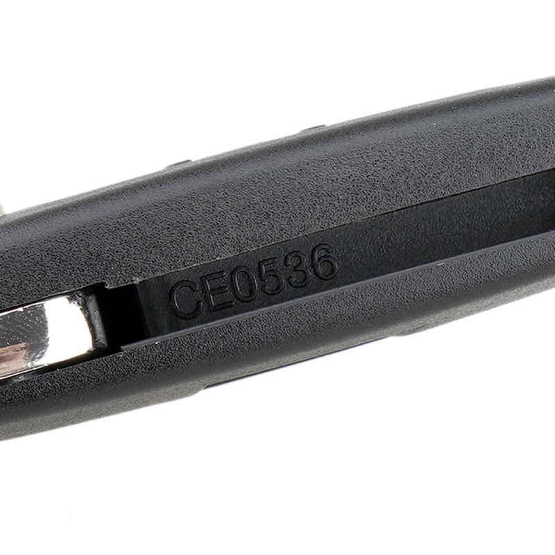 CE0536 Replacement Car Key Fob Shell for Peugeot 207 307 407 308 for Citroen C2 C3 C4 C5 Berlingo, 3 Buttons Flip Case with Uncut VA2 Blade