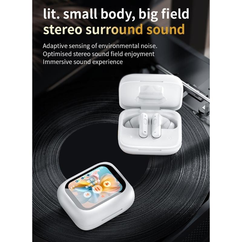 LY30 Wireless Earbuds Touch Control With Colorful LED Display Intelligent Noise Reduction Comfortable Earphones