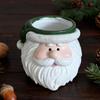 Christmas Snowman Planter Pot Santa Claus Head Resin Succulents Herb Plants Flower Pot Home Balcony Garden Decoration