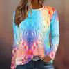 Women's Long-Sleeved T-Shirt Autumn Everyday Women's T-Shirt Round Neck Long-Sleeved Top 3D Printed Women's Clothing