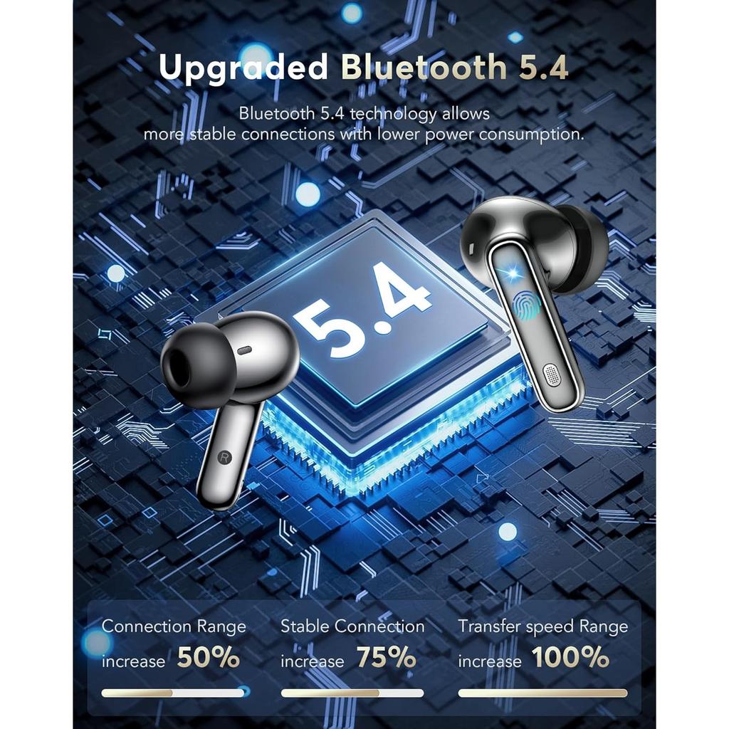 AI Translation Earbuds188 Languages Translator Earphones Audifonos Traductores Inglés Español Translating Device Noise Cancelling Translate Ear Buds