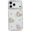 Pearl Love for Apple 17Air Phone Case Glitter Diamond IMD Star for IPhone16promax Luxurious Glitter