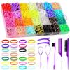28-Color Gentle Hair Bands: Non-damaging, Disposable Rubber Bands for Braids and Hairstyles