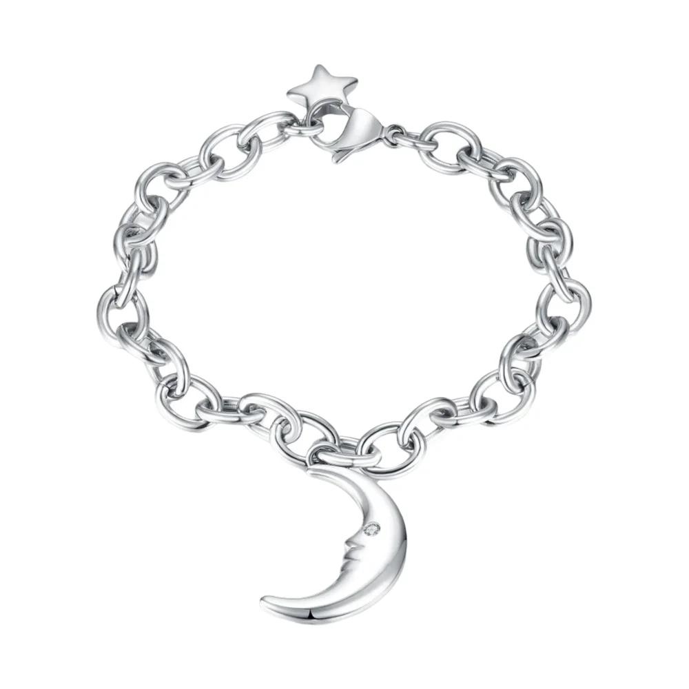 Various Designs Moon Star Stainless Steel Waterproof Adjustable Bracelet Dainty Pendant Necklace Hypoallergenic Fashion Accessories for Women
