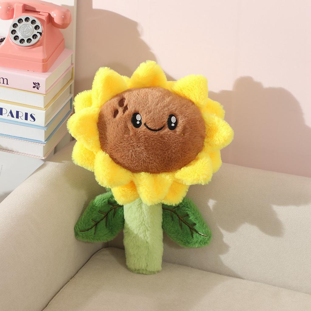 Simulation Cute Sunflower Doll Flowers Plush Toy Doll Desktop Decoration Ornaments Shooting Props Doll