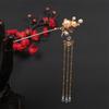 Ornaments Crystal Butterfly Bridal Chinese Tassel Plate Hair Fork Flower Hair Sticks Tassel Hairpin