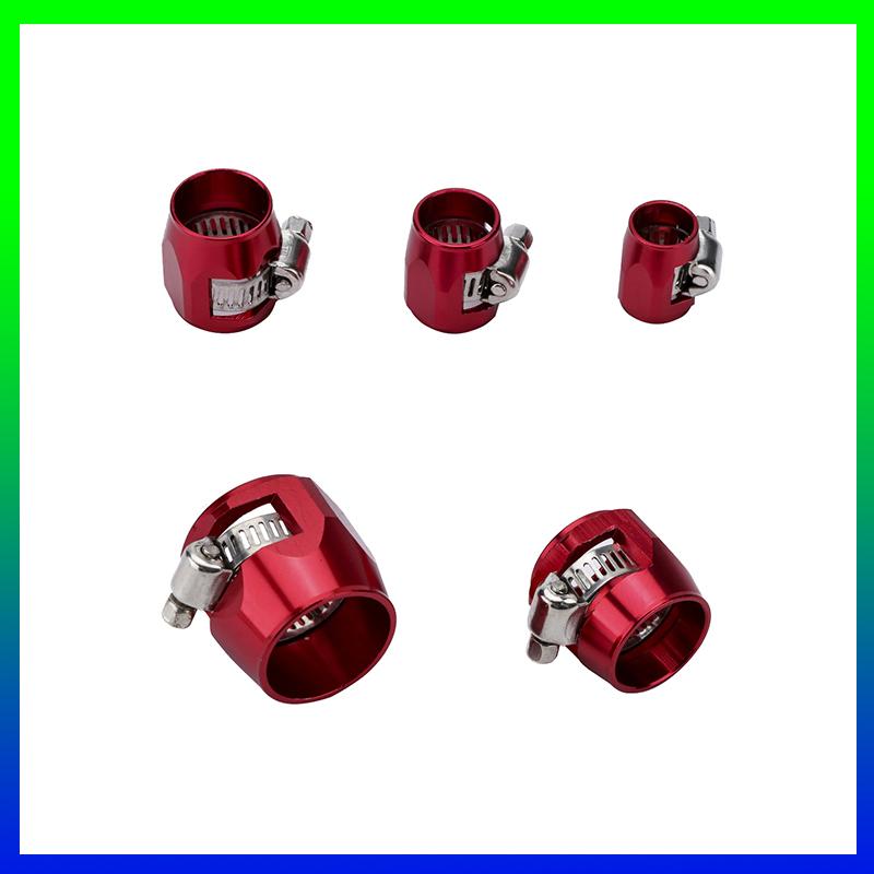 1pc AN4 AN6 AN8 AN10 AN12 Car Hose Finisher Clamp Universal Hose Clamps  Radiator Modified Fuel Pipe Clip Buckle Oil End Finishe