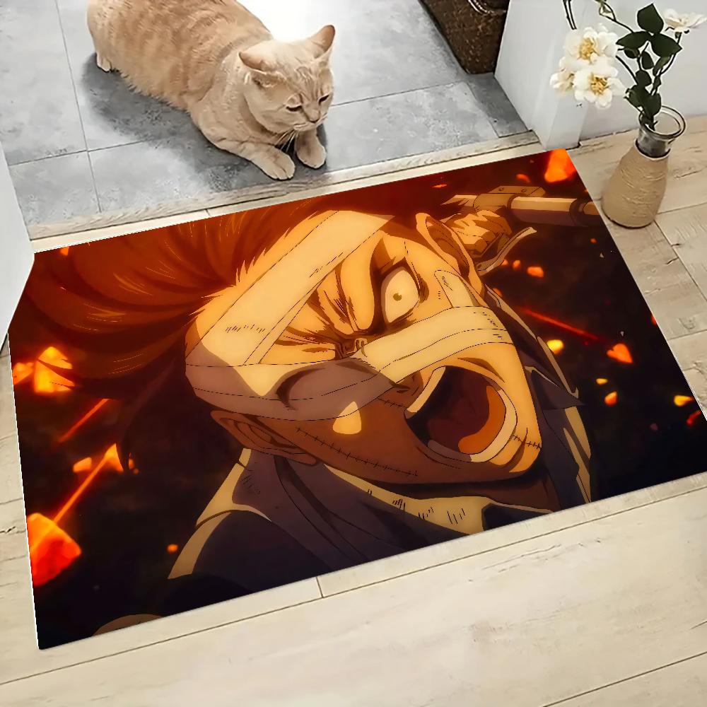 Anime A-Attack On Titan Floor Mat Graphic Printed Flannel Doormats for Bathroom Kitchen Entrance Carpet Home Decor