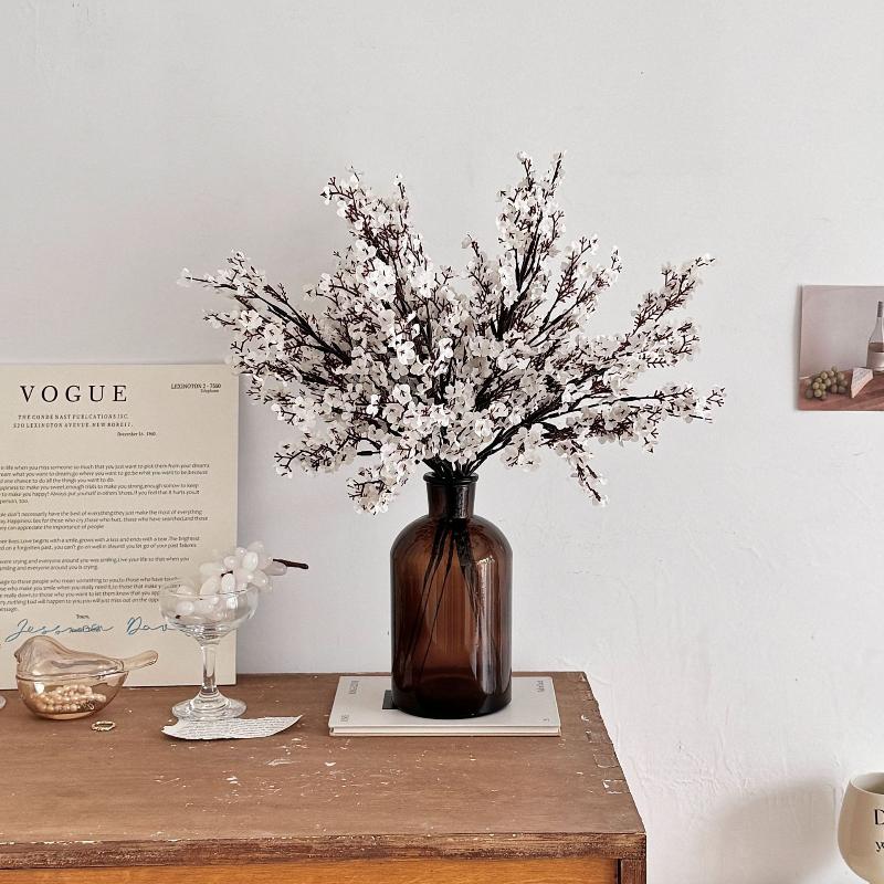 1 st Babys Andningsbara Konstgjorda Blommor Silkesväxter För Höst Halloween Dekor Perfekta Säsongsmässiga Hemdekorationer