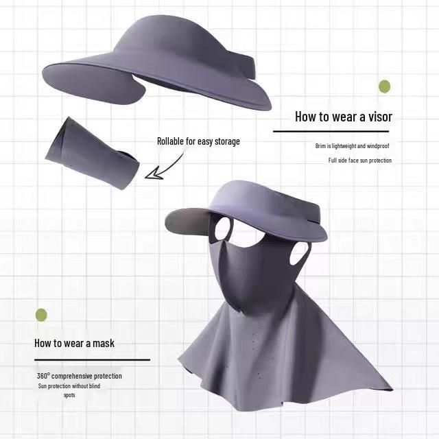 Women's Anti-UV Summer Sunshade Ice Silk Cycling Facekini Mask