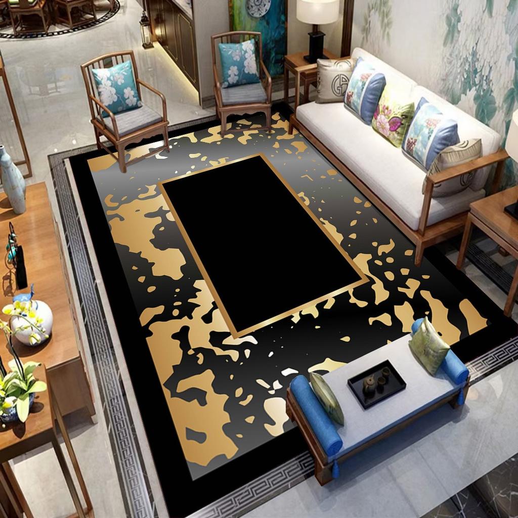 Europe Retro Style Carpet Living Room Sofa Bedroom Bedside Study Kitchen Entrance Door Rug Non-slip Light Luxury Decor Mat