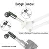 Universal Mobile Mic Boom Arm Stand Adapter: 17mm Ball Head, 1/4-Inch Interface, Tripod Spare Parts