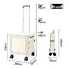 HuQuannong Foldable Rolling Storage Case