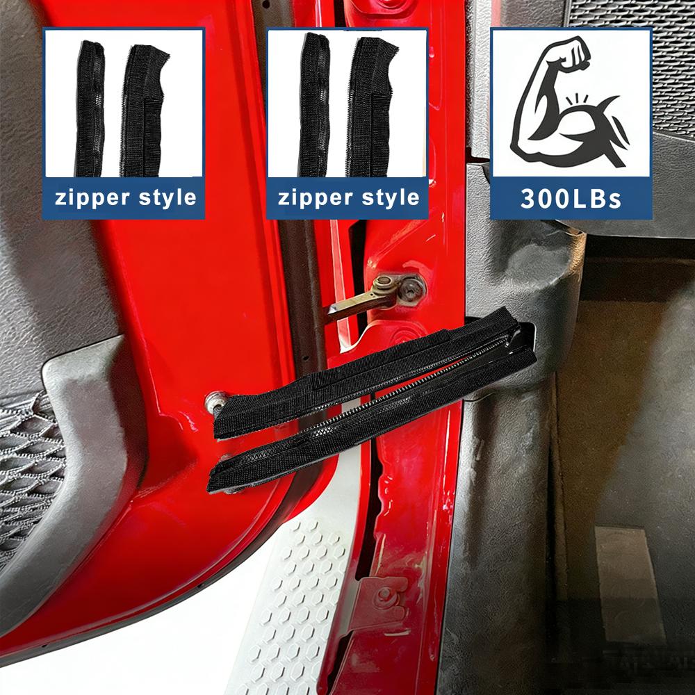 Door rope limit strap suitable for Jeep Wrangler door zipper strap Jeep off-road vehicle JK/JL outdoor protection