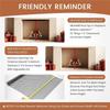 A25F-Fireplace Screen Mesh 20X19in Fireplace Mesh Cuntain For Fire Stove Spark Guard,Hearth Metal Replacement Hanging Curtain