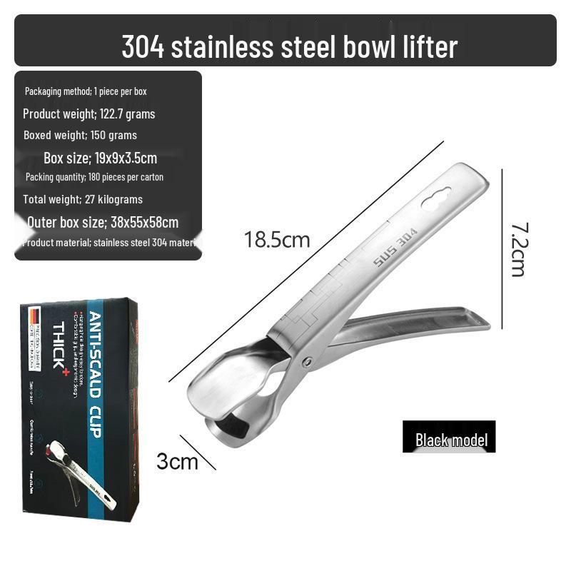 304 Stainless Steel Non-Slip Anti-Scalding Plate & Bowl Lifter