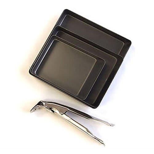 SONS COCOpan Grill Iron Frying Pan, Large, 18.4 x 18.4cm, IH Compatible, Made in Japan, C106-004