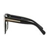 Prada Logo Decoration Plastic Irregular Optical Frame Women's Black