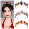 Crystal Queen Princess Crown Baroque Diadem Headwear Jewelry Wedding Tiaras Costume Party