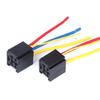 Reliable 80A Relays Socket Wiring Harness for Vehicle Electrical System with Clear Identification Mark Easy Installation