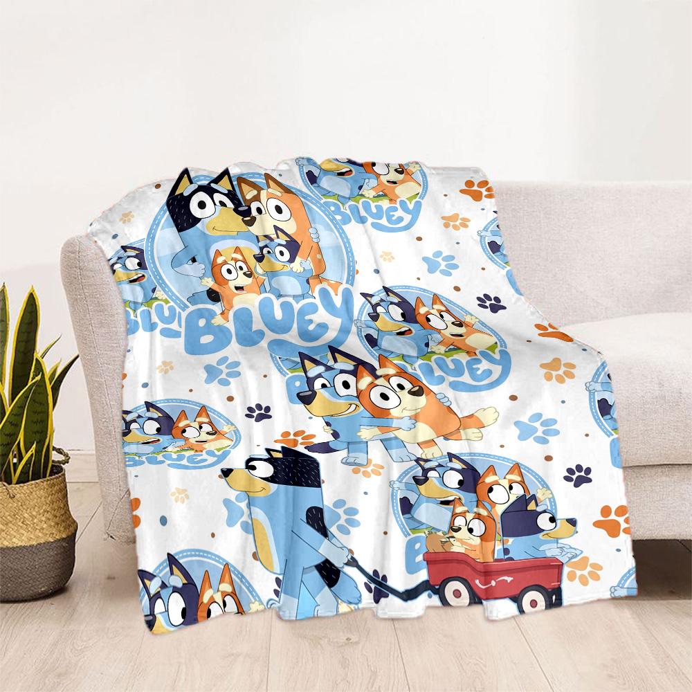 Bluey Bingo's Beach Day Blanket Soft Warm Cozy Great for Sofa Seaside Couch Four Seasons Multipurpose Playful Design