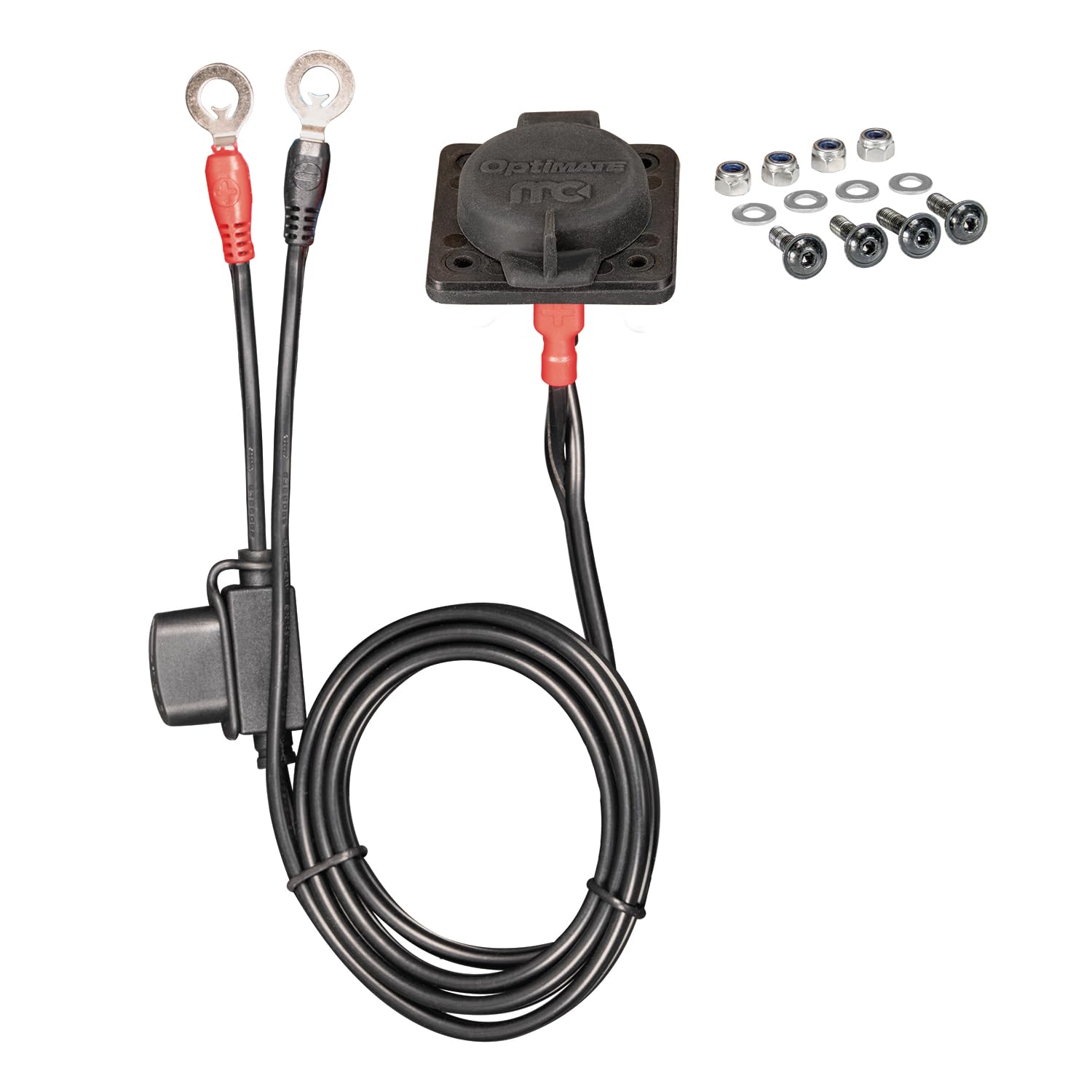 TecMate Optimate O97P - Магнитный порт OptiMate для боковой части автомобиля (MagCode® ) к боковому круглому клеммному кабелю автомобиля