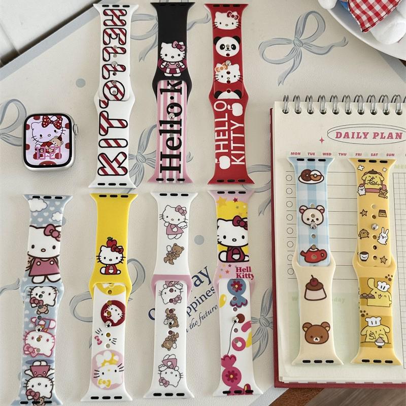 Cartoon Silicone Buckle Band for Apple Watch Series 10/9/8/SE