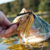 5pcs Colorful Bass Fishing Jigs - Weedless Football Swim Jigs with Metal Head & Silicone Skirt, Stainless Steel Flipping Lures