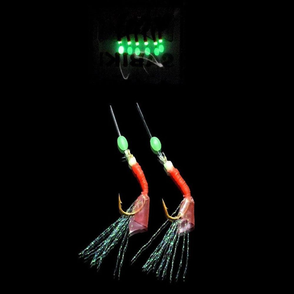 Hook Wire Fishing String Hooks Artificial Fishing Lures Fishskin Skirt Lure Fishing Sabiki Rigs