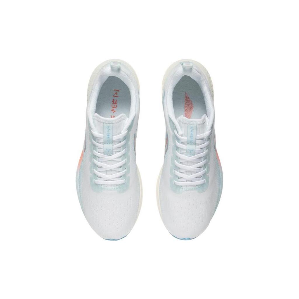 Li Ning Red Hare 5 Abrasion Resistant Breathable Low Top Running Shoes Women's White Blue ARMT048-2