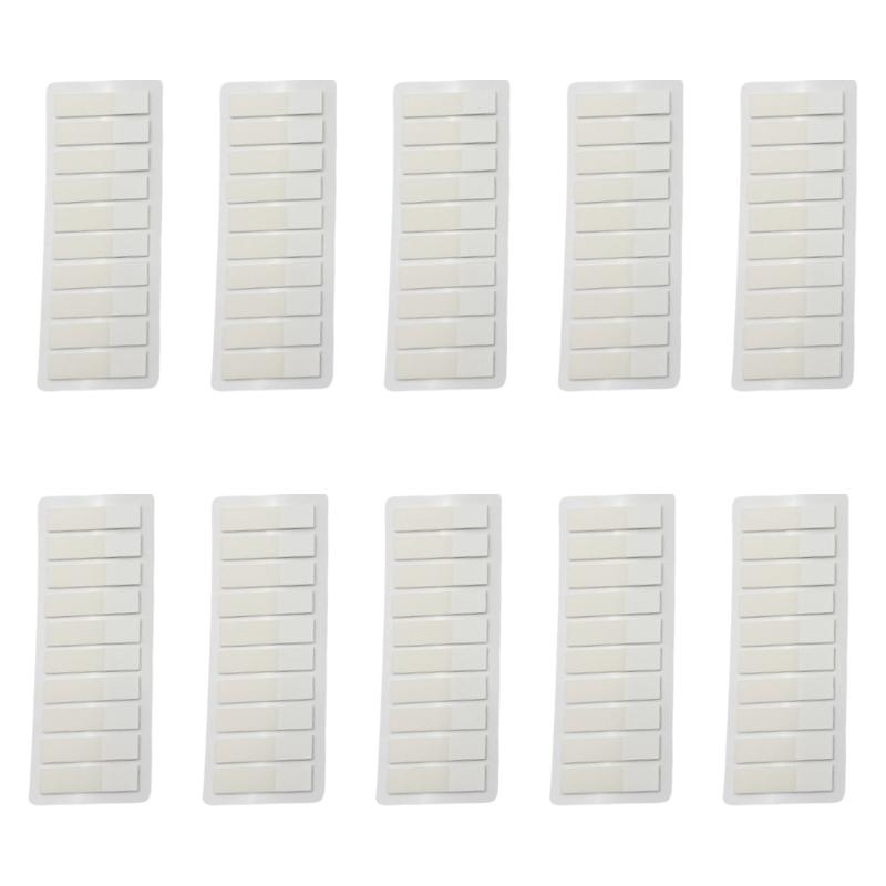 

120 Counts White Clear PET Labels Writable Adhesive Label Repositionable Page Marker Bookmarks Text Highlighter Strips 1