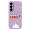 For Samsung Galaxy A56 5G Case Christmas Stockings Pattern Printing Straight Edge TPU Phone Back Cover