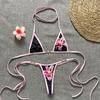 Three-Point Bikini Swimwear Women Miicro Bikinis Strap Binding Backless European Style Polyester Bathing Suit