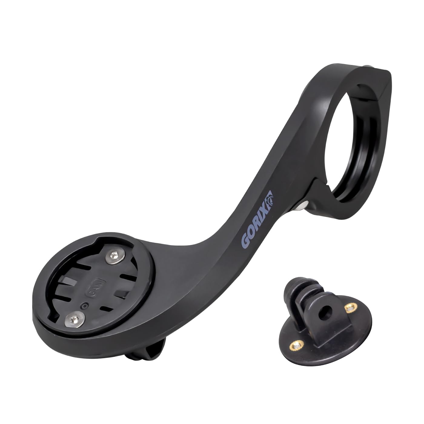 

Кронштейн для крепления велосипеда GORIX для велокомпьютера Action Road Bike [держатель для камеры/фонаря Garmin/GoPro] (БЫСТРЫЙ МОНТАЖ) чёрный