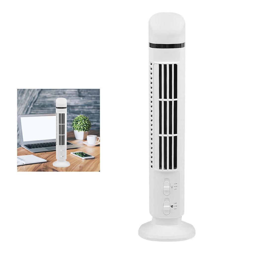 Vertical Electric Fan Bladeless USB Power Supply Multifunctional Stand Up Cooling Fan for Home with Light
