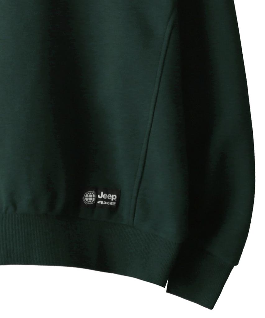 JEEP A1 Basic Women Half Zip-Up Sweat (Jo5Tsf831Gn)