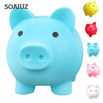 Ramidos Cute Pig Bank Plastic Pig Money Bank Multiple Color For Boys Girls Kids Adults