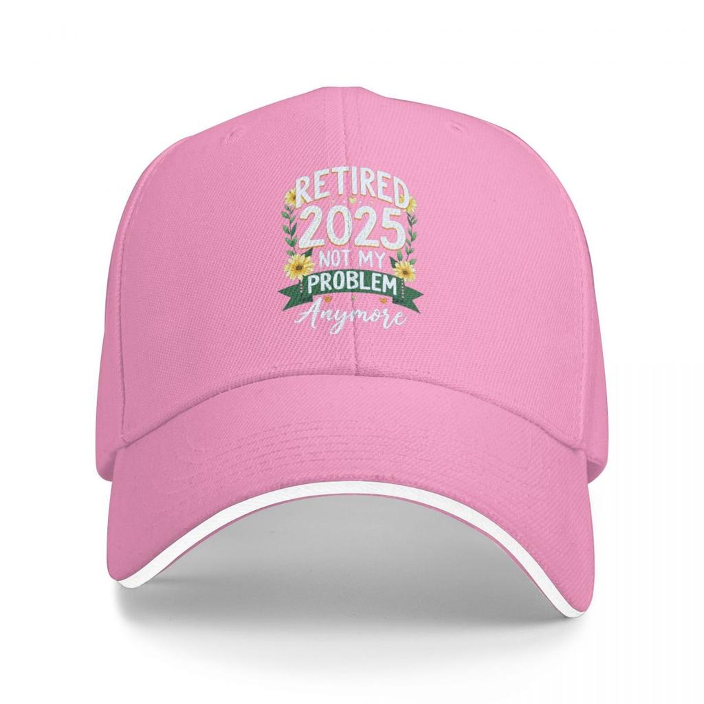 Baseball Caps Retired 2025 Not My Problem Anymore Funny Casquette Female Male Casual Spring Hats