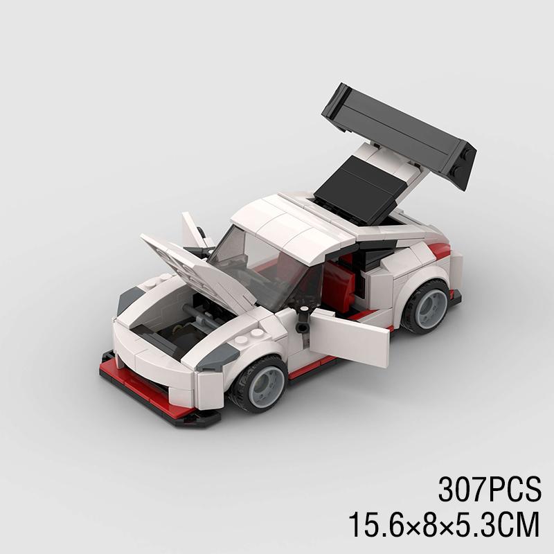 350Z MOC Speed Car Super Race Vehicle Technical Model Building Block Racing Rally Sport Brick kid Toy Christmas Gift City