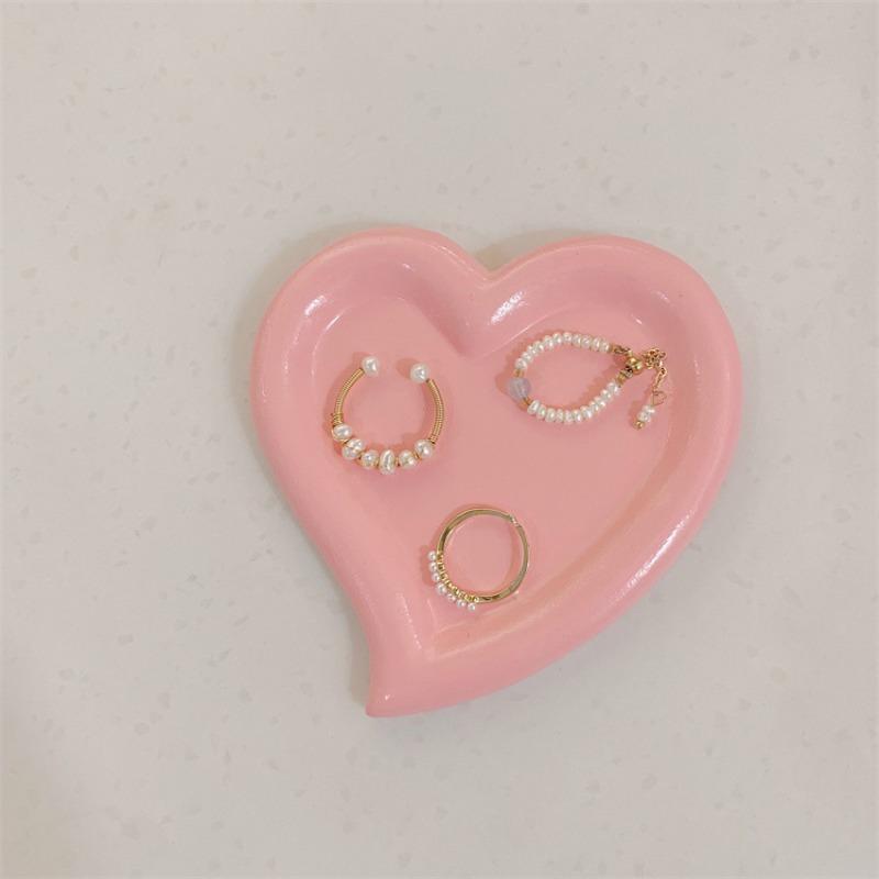 1Pcs Lovely Shaped Jewelry Dish Storage Tray DIY Trinket Plate Irregular Tray Creative Home Resin Decoration Props