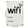 Vintage Rustic Metal Wall Sign - WiFi Network & Password Decor, Iron Art for Home, Office, Café, &Garage, Suitable for Indoor/