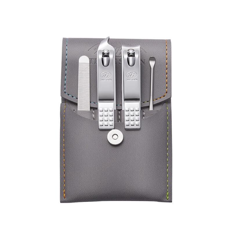 777 Carbon Steel 4-Piece Nail Clipper & File Set