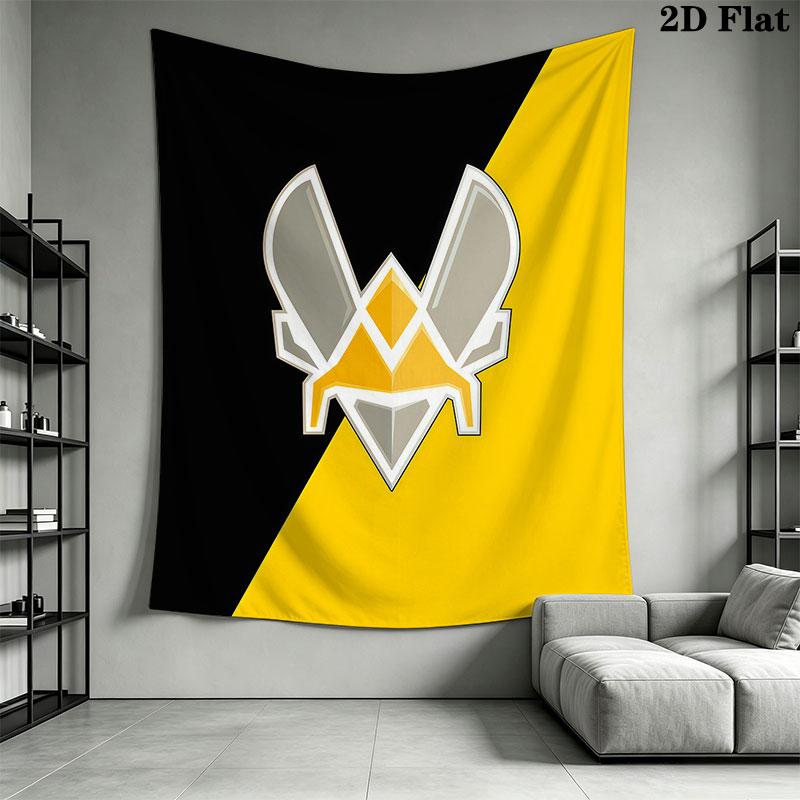 Team Vitality Wall Hanging Printed Fabric Blanket Decorative Tapestries for Bedroom Living Room Home Decor