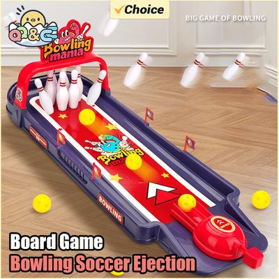 Non-Toxic Bowling Soccer Ejection Board Game Funny Interactive Educational Toy Desktop Catapult Bowling Game Toys For Children Kids Gifts