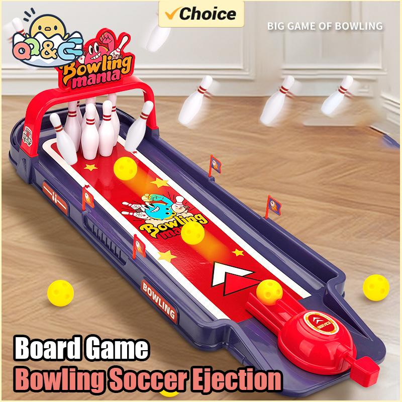 Non-Toxic Bowling Soccer Ejection Board Game Funny Interactive Educational Toy Desktop Catapult Bowling Game Toys For Children Kids Gifts